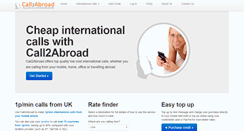 Desktop Screenshot of call2abroad.com